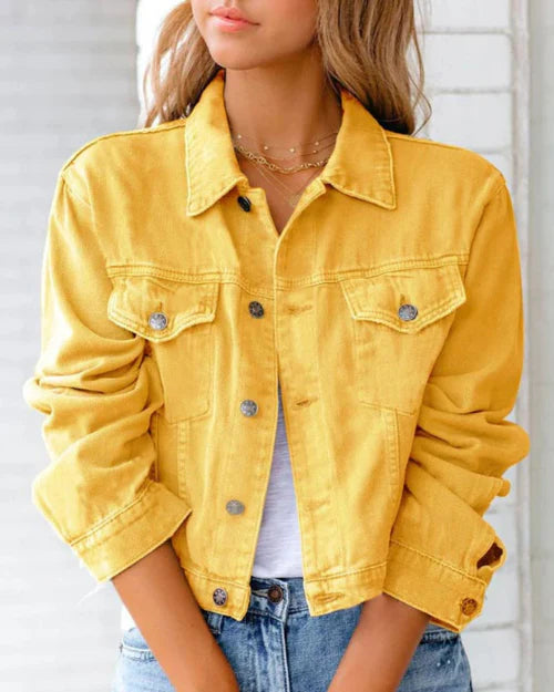 Abigail - Colourful Denim Jacket