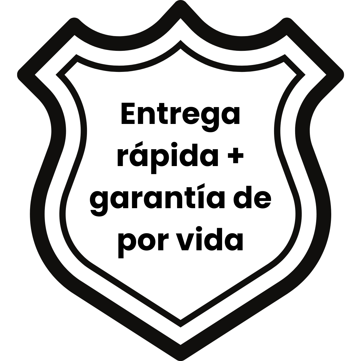 Entrega rápida + garantía de por vida